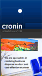 Mobile Screenshot of croninlitigation.com.au