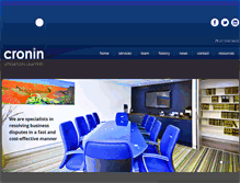 Tablet Screenshot of croninlitigation.com.au